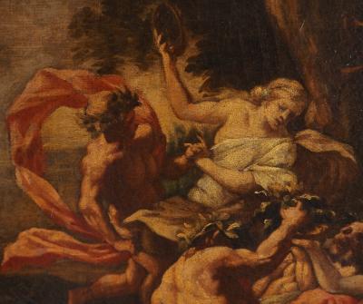 Ecole Française du XVIII° : Bacchanales, Huile sur toile 2