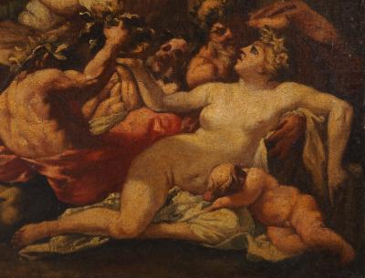 Ecole Française du XVIII° : Bacchanales, Huile sur toile 2