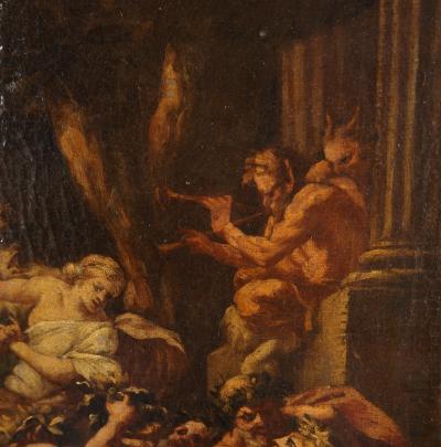 Ecole Française du XVIII° : Bacchanales, Huile sur toile 2