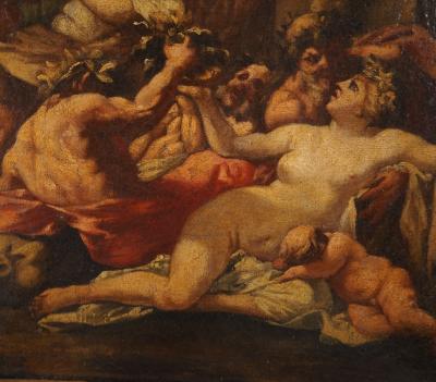 Ecole Française du XVIII° : Bacchanales, Huile sur toile 2