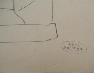 André DERAIN : Projet de costume, Empire romain -Dessin original Signé 2