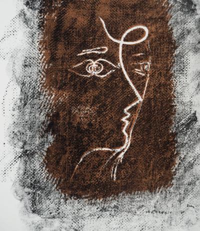 Georges BRAQUE: Profilo cubista - Litografia originale firmata 2