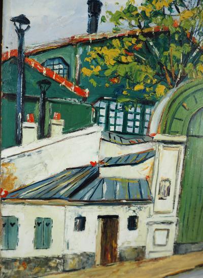 Elisée Maclet - Montmartre Moulin de la Galette, vers 1930 - Huile sur panneau 2