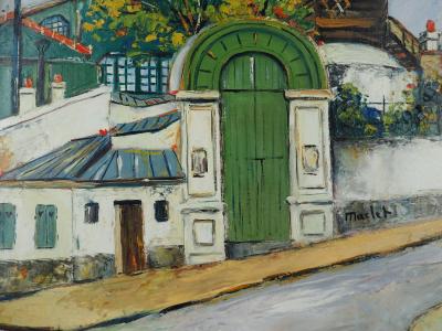 Elisée Maclet - Montmartre Moulin de la Galette, vers 1930 - Huile sur panneau 2