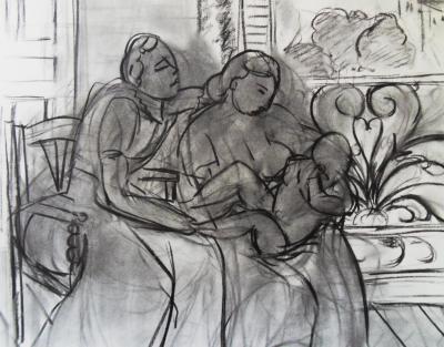 Henri MATISSE - Maternité, 1967 - Affiche lithographique 2