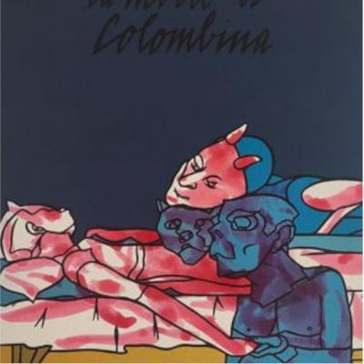 Valerio ADAMI - Les impromptus du matin - Colombine, 2018 - Epreuve aquarellée 2
