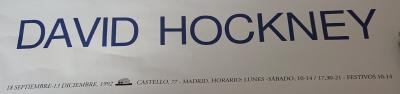 David Hockney (d’après) - Exposition David Hockney à Madrid, 1992 -Affiche 2
