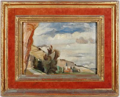 André LHOTE : Paysage de l’Aude - Huile sur panneau Signée 2