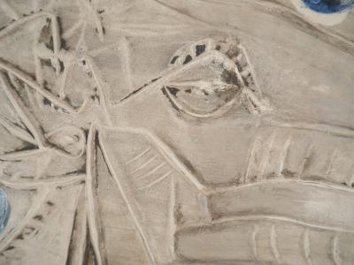 Pablo PICASSO: Ziegenkopf im Profil, 1952 Original MADOURA-Keramik 2
