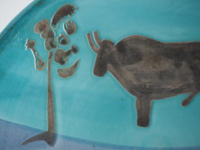 Pablo PICASSO : Toros, Céramique originale (MADOURA) 2
