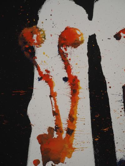 ARMAN: Chicago Riffle, traces of Violins - Oil on paper signed 2