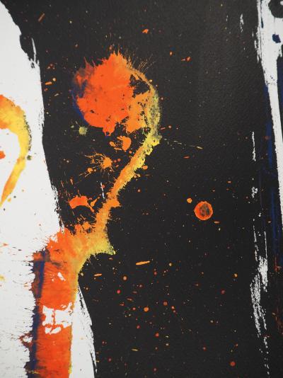 ARMAN: Chicago Riffle, traces of Violins - Oil on paper signed 2