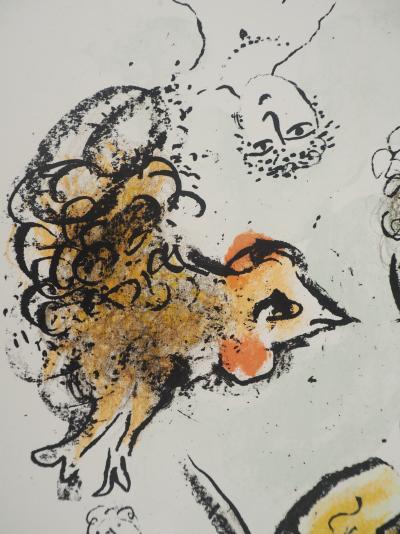 Marc CHAGALL : Violoniste au coq, Lithographie originale 2