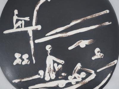 Pablo PICASSO: Beach Scene, Original Ceramic (MADOURA) 2