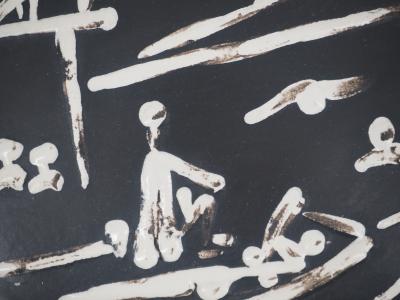 Pablo PICASSO: Beach Scene, Original Ceramic (MADOURA) 2