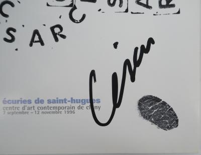CESAR : Pouce de César - Dessin original signé 2