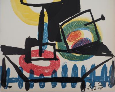 Pablo PICASSO : Nature morte au verre, 1944 - Lithographie signée 2