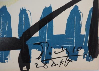 Pablo PICASSO : Nature morte au verre, 1944 - Lithographie signée 2