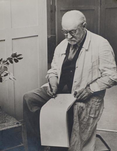 BRASSAÏ - Henri Matisse dans son atelier, 1944 - Photo argentique 2
