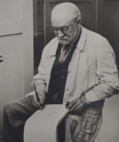 BRASSAÏ - Henri Matisse dans son atelier, 1944 - Photo argentique 2