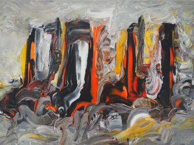 Bruno CANTAIS - Surgissement - Acrylique sur toile, Signée 2