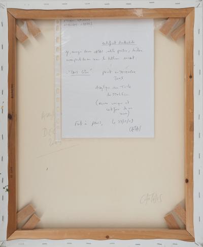 Bruno CANTAIS - Sans Titre : La ville à la tombée de la nuit - Acrylique sur toile, Signée 2