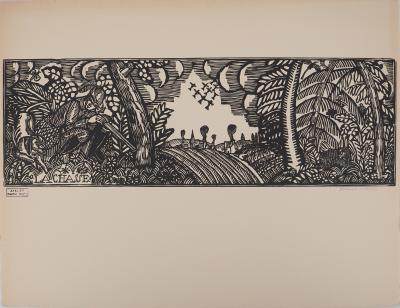 Raoul DUFY : La chasse - Gravure sur bois originale signée 2