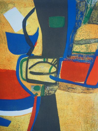 Maurice ESTEVE - La joie, 1965 - Lithographie originale 2