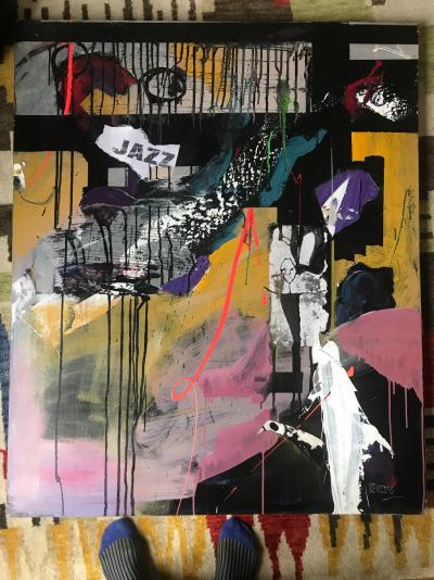 Vieussens - NO 2013 - Pintura y collage 2