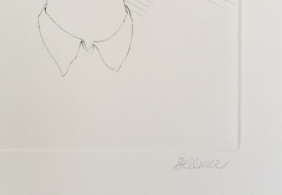Hans BELLMER - Les yeux bleus, 1971 - Pointe-sèche originale signée au crayon 2