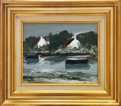 Georges LAPORTE - Bretagne, 1982 - Huile sur toile signée 2