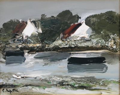 Georges LAPORTE - Bretagne, 1982 - Huile sur toile signée 2