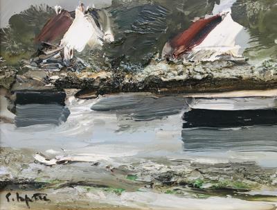 Georges LAPORTE - Bretagne, 1982 - Huile sur toile signée 2