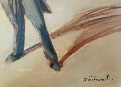 Claude WEISBUCH - Coup d'arcet, 1990 - Oil on canvas signed 2