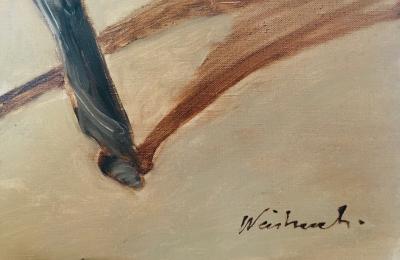 Claude WEISBUCH - Coup d'arcet, 1990 - Oil on canvas signed 2