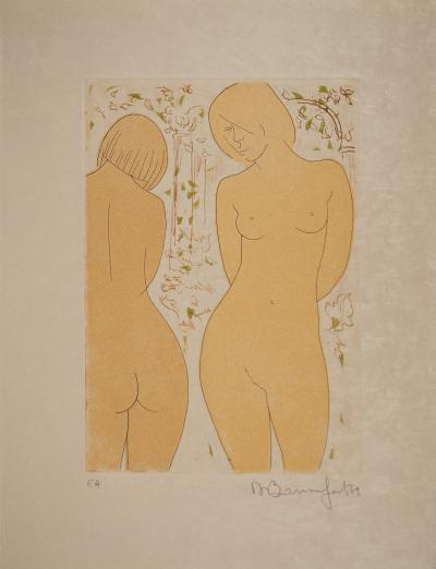 Alain BONNEFOIT : Deux nus féminins, Gravure originale signée 2
