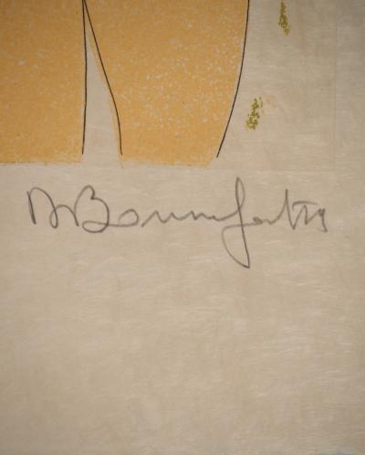 Alain BONNEFOIT : Deux nus féminins, Gravure originale signée 2