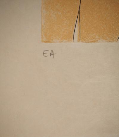Alain BONNEFOIT : Deux nus féminins, Gravure originale signée 2