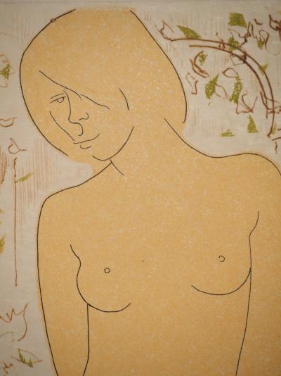 Alain BONNEFOIT : Deux nus féminins, Gravure originale signée 2