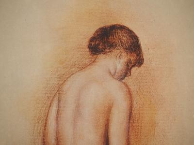 Pierre-Auguste RENOIR : Nu au drap, Lithographie et pochoir signée 2