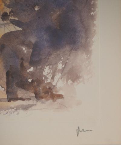 Milo MANARA : Jeune fille et Mage, Lithographie signée 2