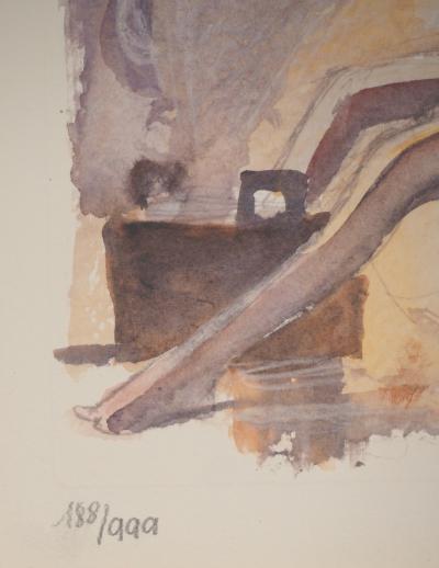 Milo MANARA : Jeune fille et Mage, Lithographie signée 2