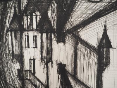 Bernard BUFFET : Le chateau de Cyrano de Bergerac, Gravure originale 2