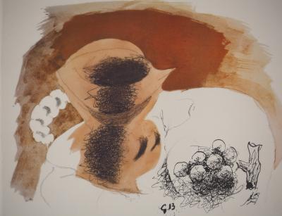 Georges BRAQUE : Nature morte au pichet, Phototypie signée 2