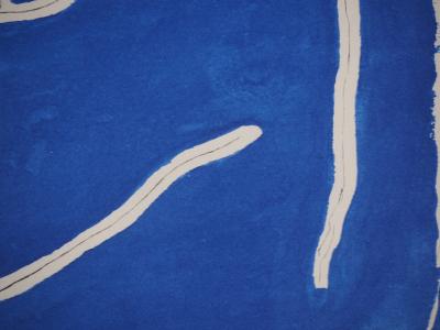 Georges BRAQUE : Visage en bleu, Phototypie 2