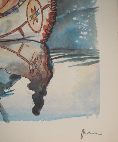 Milo MANARA : La pêche sur le lac, Lithographie signée 2
