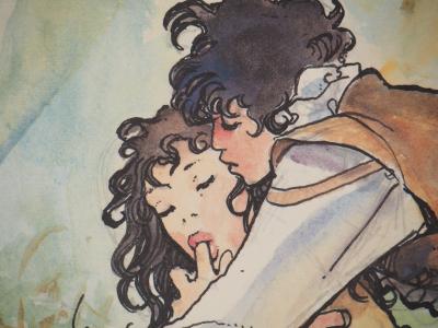 Milo MANARA : Moment intime, Lithographie signée 2