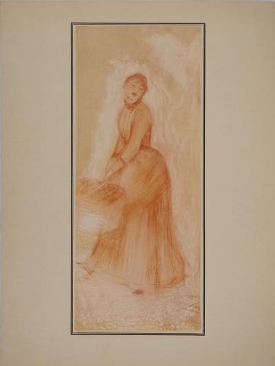 Pierre-Auguste RENOIR : La modiste, Lithographie et pochoir 2