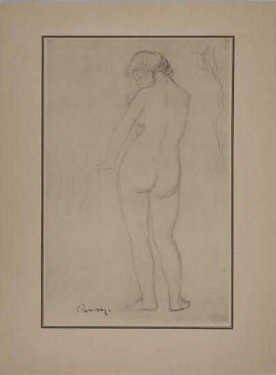 Pierre-Auguste RENOIR : La baigneuse, Lithographie et pochoir signée 2