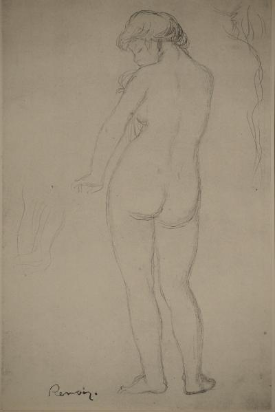 Pierre-Auguste RENOIR : La baigneuse, Lithographie et pochoir signée 2